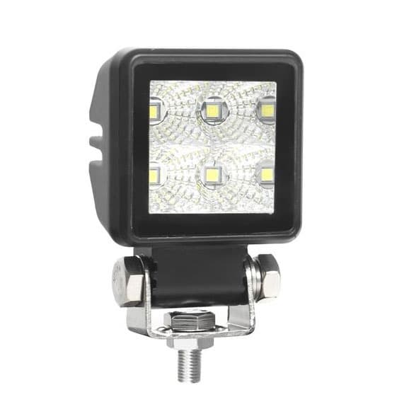 Truck LED 18W Kvadrat Arbeidslys Flood Liten - 1800 lm - L0174