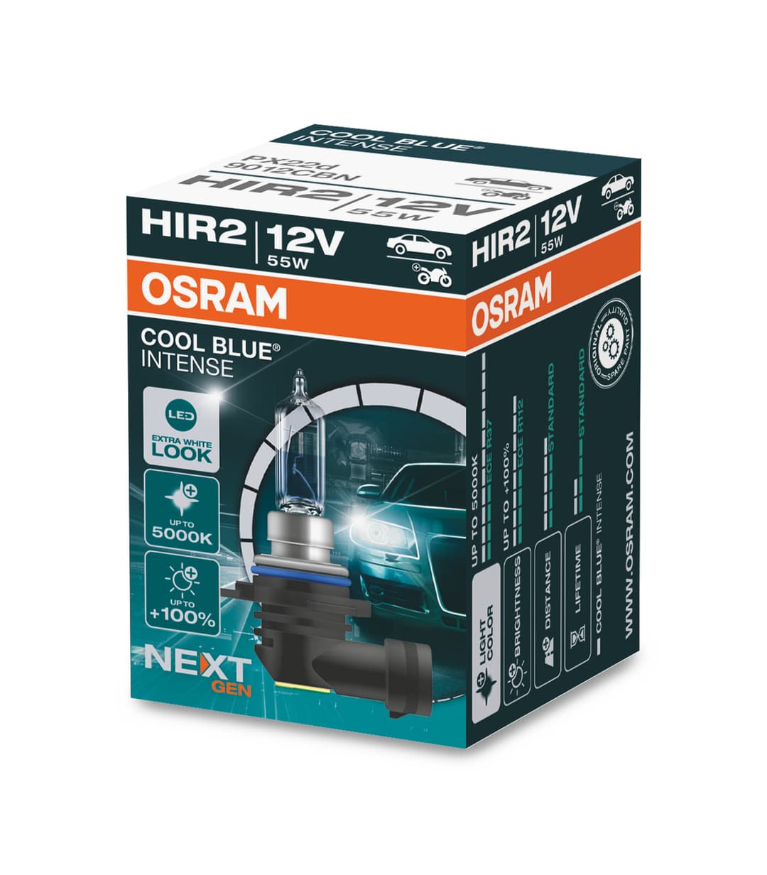 Osram Cool Blue HIR2 55W +100%