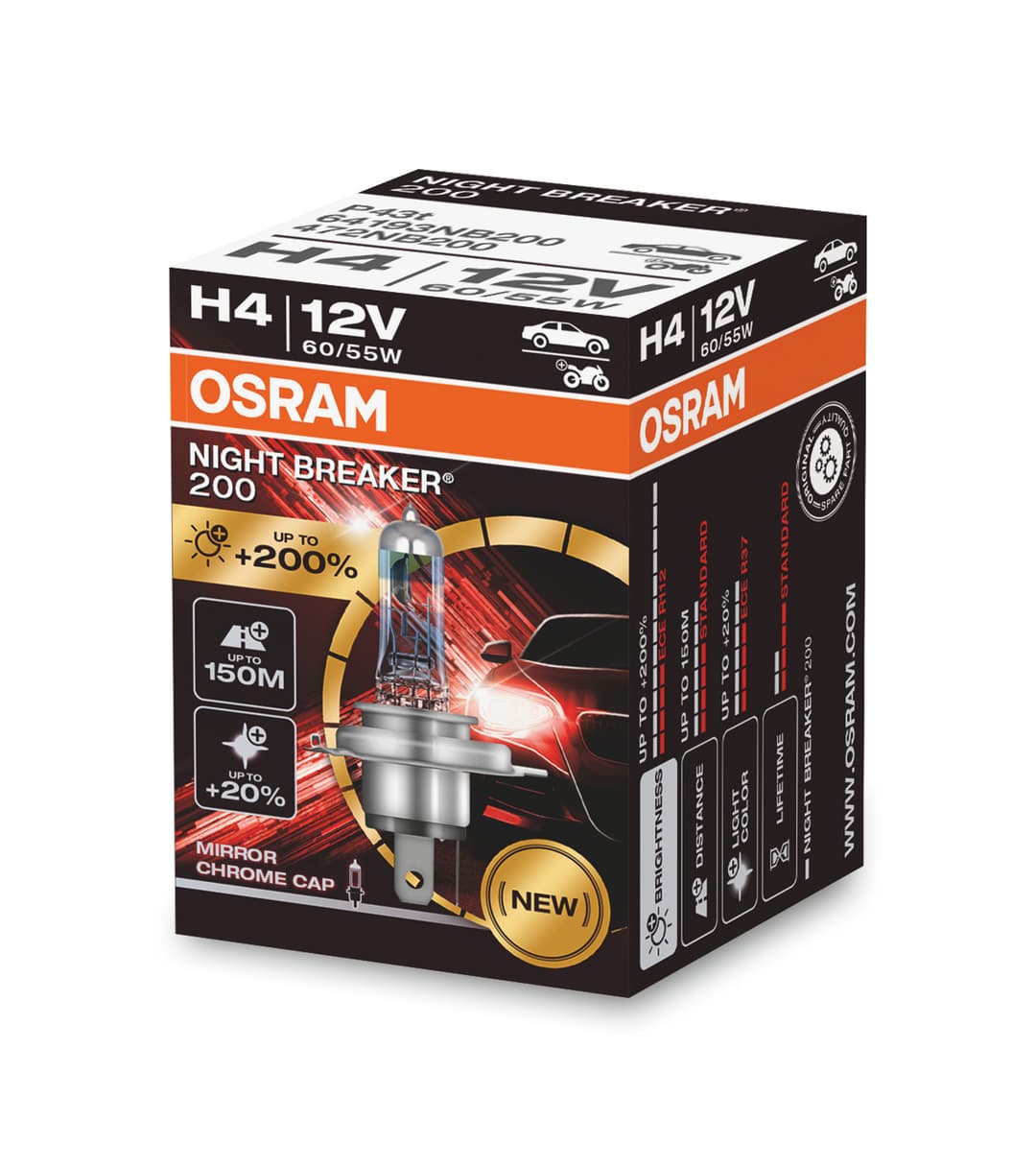 Osram Night Breaker H4 60/55W +200%