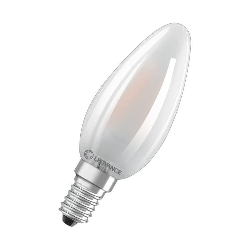 Ledvance Classic LED E14 Mignon filament matt 4W 470lm - 827 ekstra varm hvit